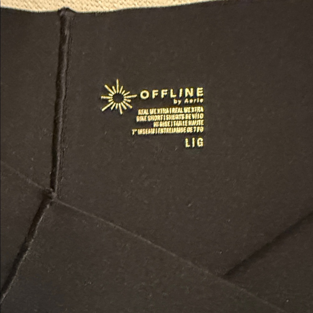 Offline by Aerie Black Biker shorts